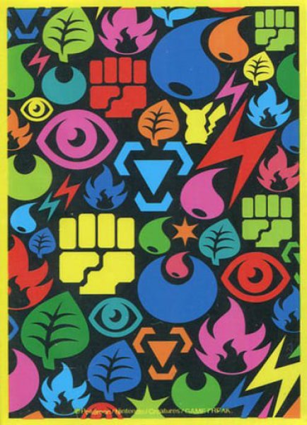 画像1: 【ポケカサプライ】ポケモンカードゲーム デッキシールド『energy color』【32枚入り】 (1)
