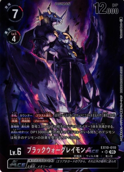 画像1: 【DIG】ブラックウォーグレイモンACE【SR/★】EX10-010〈05〉 (1)