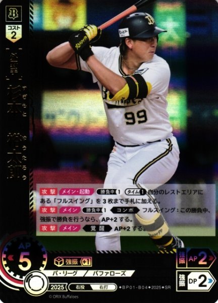 画像1: 【DO】[外野手]杉本　裕太郎【SR】BP01-B04 [バファローズ] (1)
