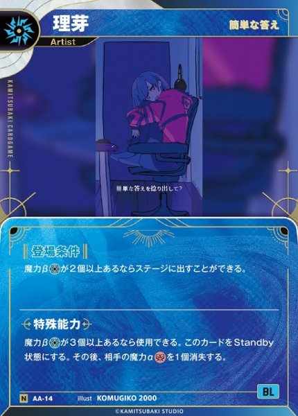 画像1: 【神椿】【簡単な答え】理芽【N】AA-14 (1)