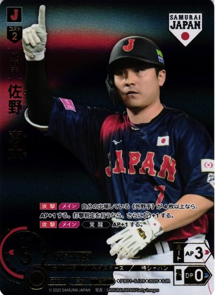 画像1: 【DO】[外野手]佐野　恵太(ビジター背景)【SJR】PB01-SJ26[ベイスターズ] (1)