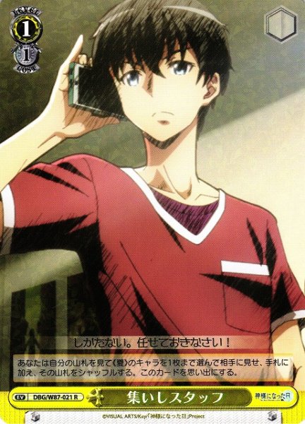画像1: 【WS】集いしスタッフ【R】DBG/W87-021 (1)