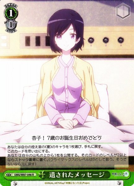 画像1: 【WS】遺されたメッセージ【R】DBG/W87-046 (1)