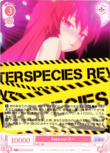 画像1: 【WSR】keep out みー【PR】OS04/R04-P03 (1)