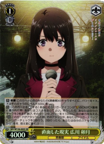 画像1: 【WS】直面した現実 広川 卯月【SR】SBY/W136-005S (1)