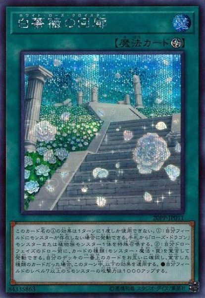 画像1: 【遊戯】白薔薇の回廊【シークレット/魔法】20PP-JP011 (1)