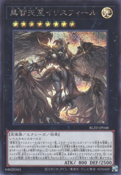画像1: 【遊戯】黒智天至イリスフィール【シークレット/★8】BLZD-JP048 (1)